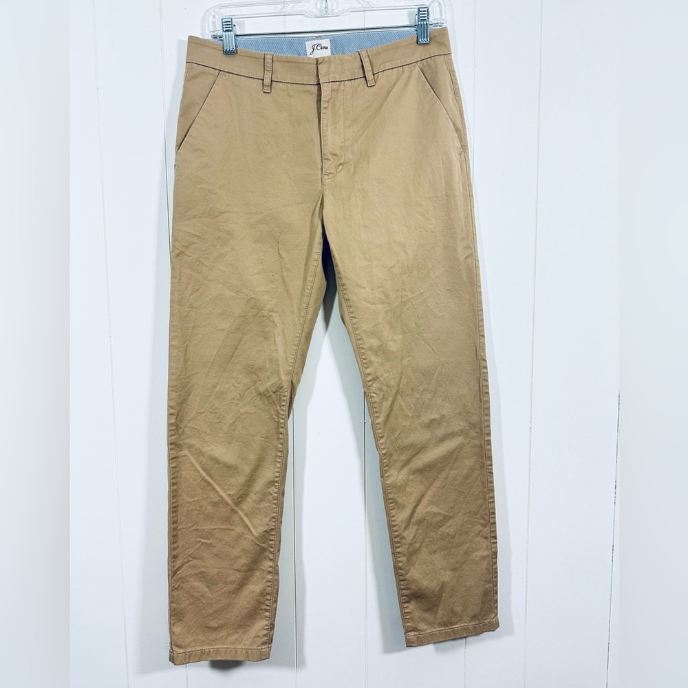 J Crew Womens Slim Boyfriend Chino Pants Khaki Casual Beige Size 26